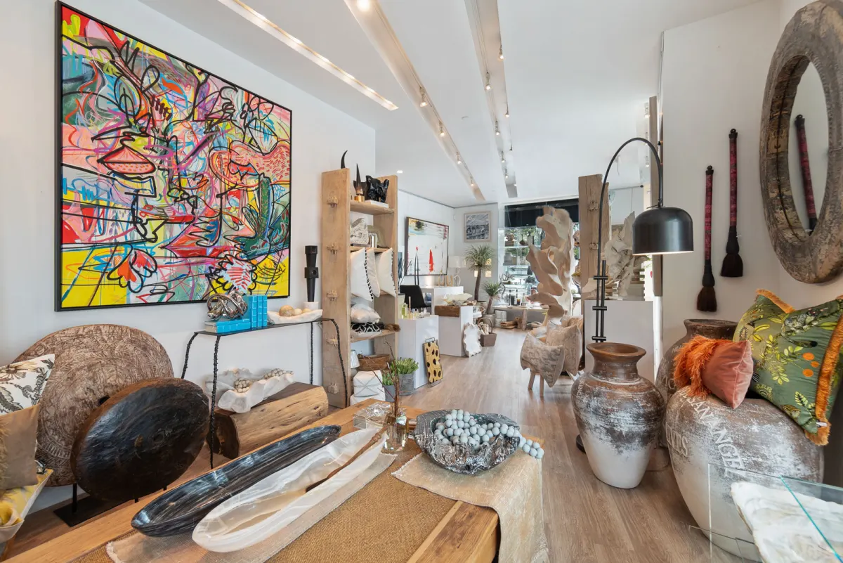 The BKI Home boutique floor on East Elm Street in Greenwich