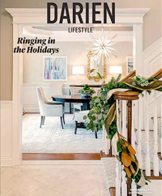 Cover of Darien Lifestyle December 2022 featuring Beth Krupa Interiors